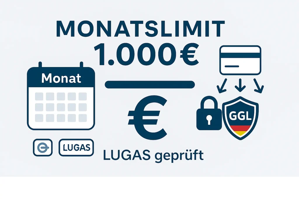 Badge 1 000 € Monatslimit Einzahlung in Deutschland